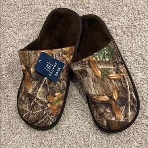 George Men's Brown Camouflage Slippers